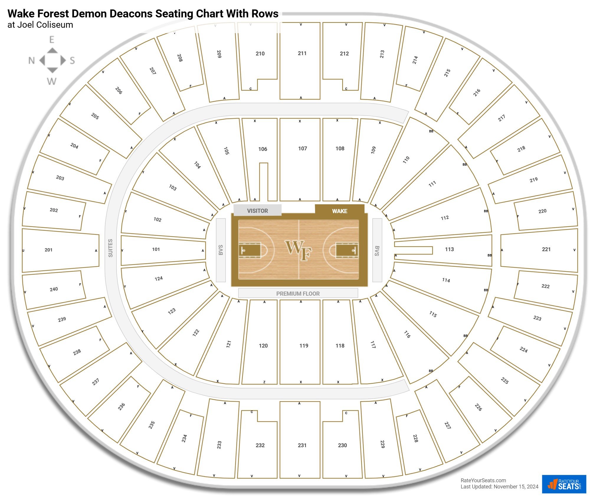 Joel Memorial Coliseum Seating Chart