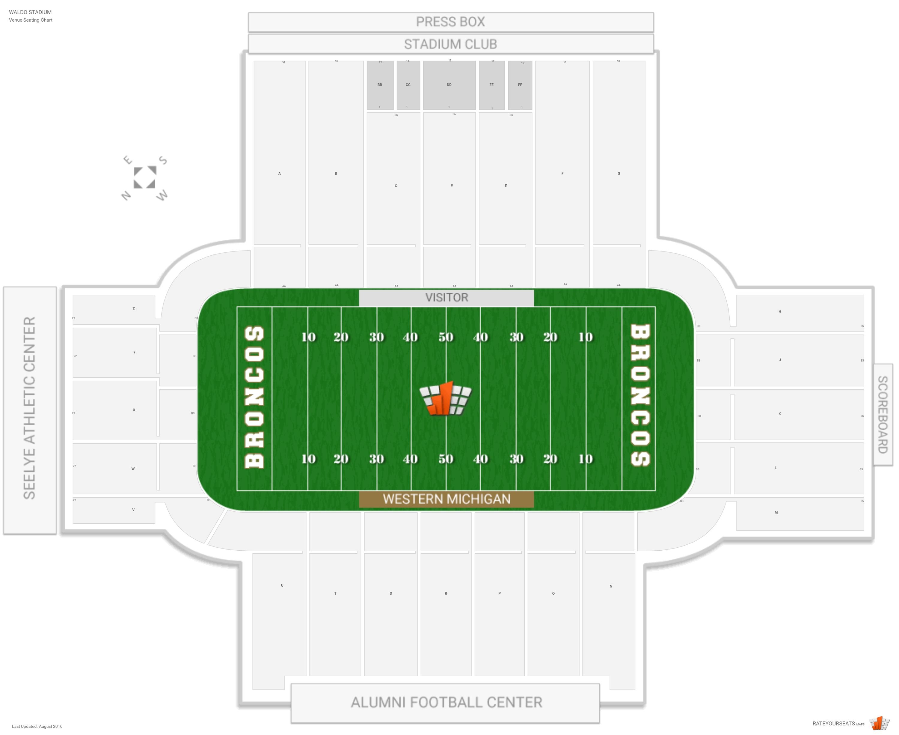 Western Michigan Football Seating Chart