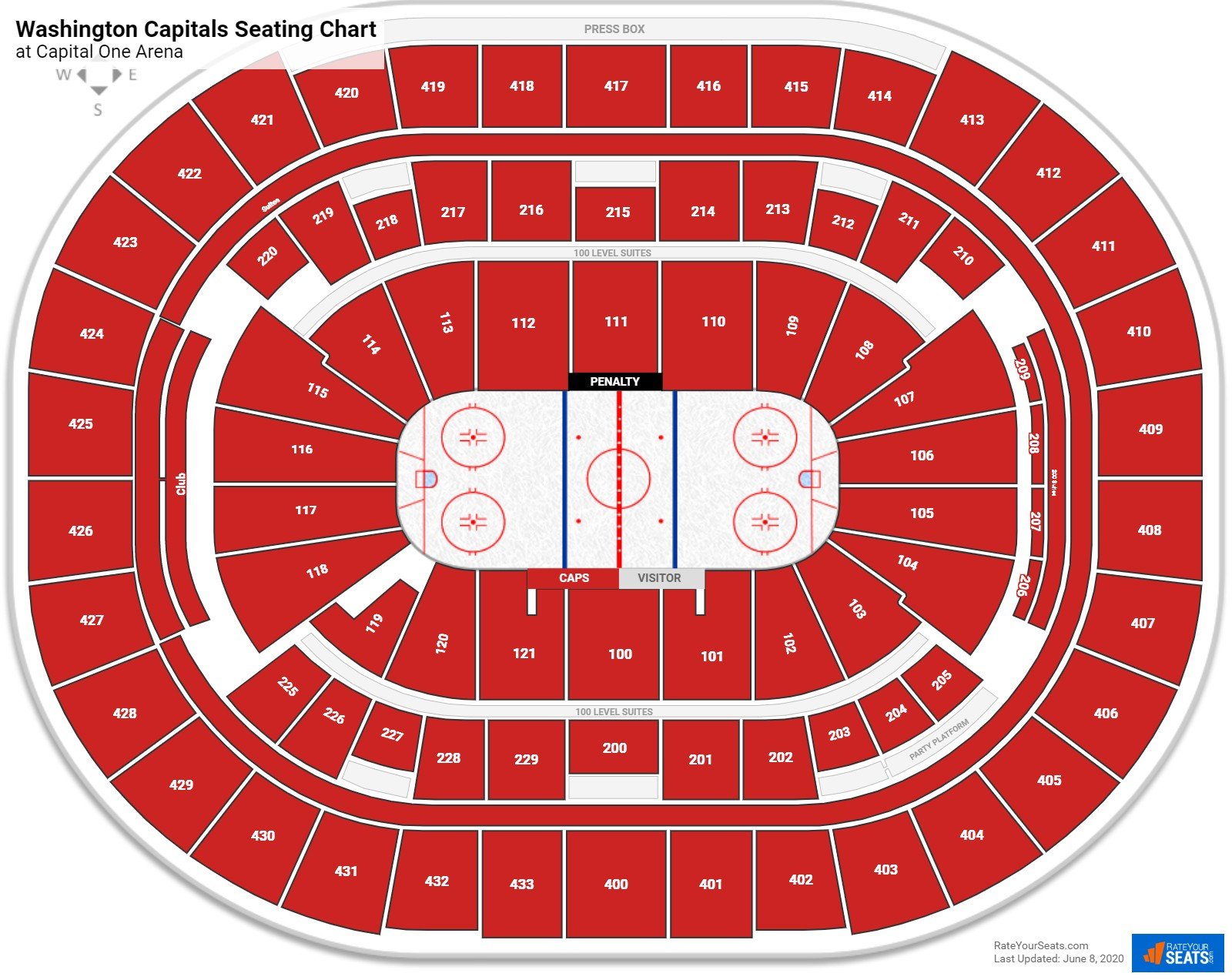 Washington Capitals Seating Chart