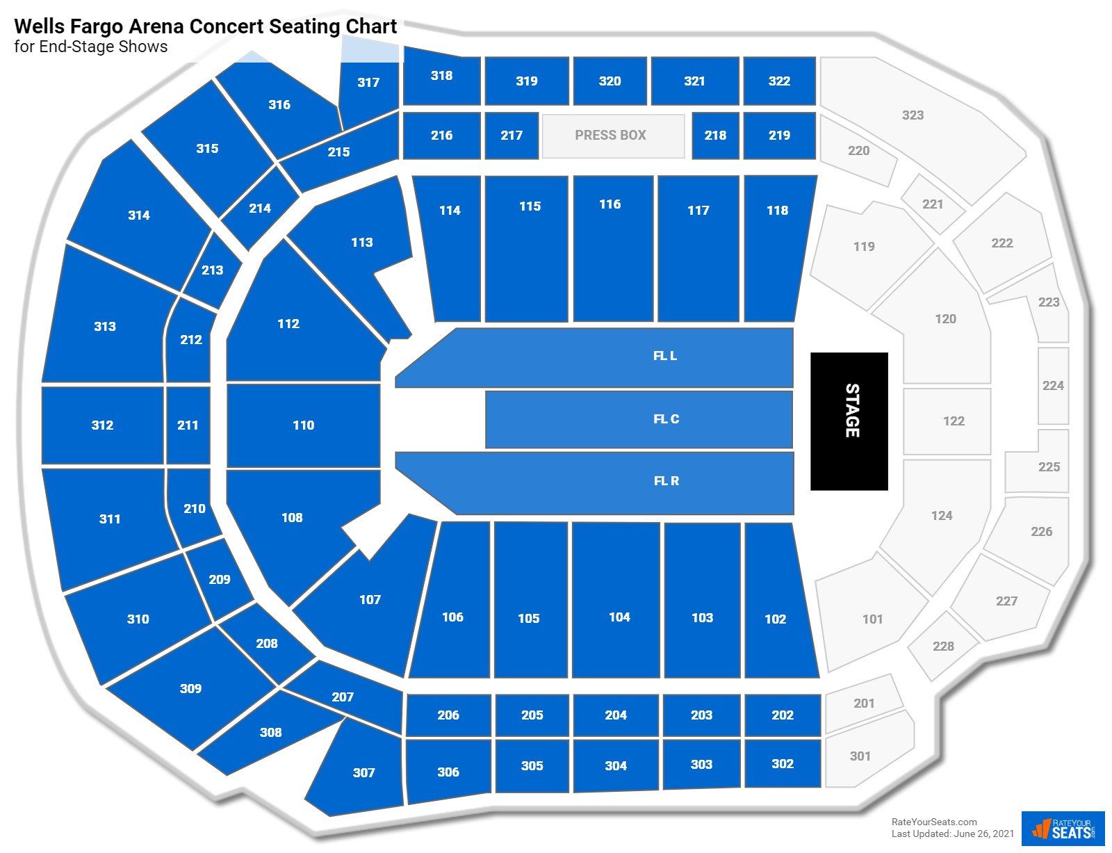 Wells Fargo Arena Concert Seating Chart