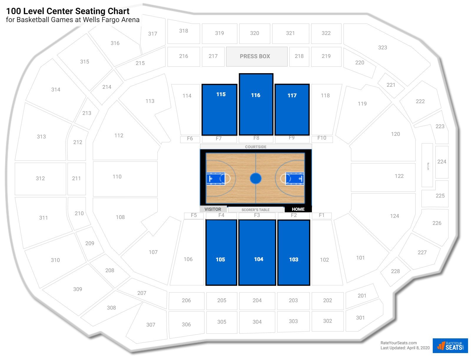 Wells Fargo Seating Chart Iowa