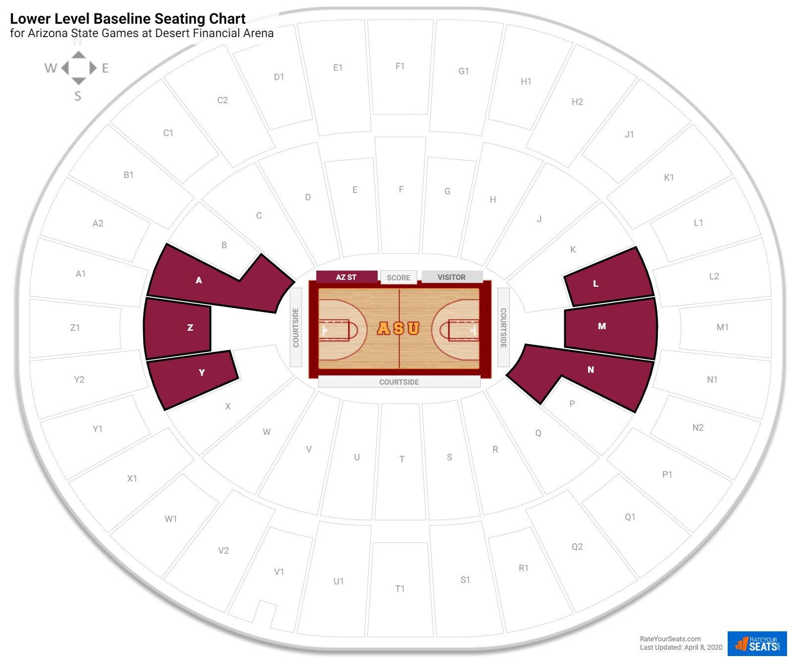 Wells Fargo Arena Tempe Seating Chart