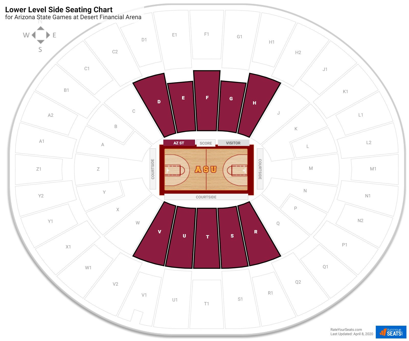 Arizona State Stadium Seating Chart