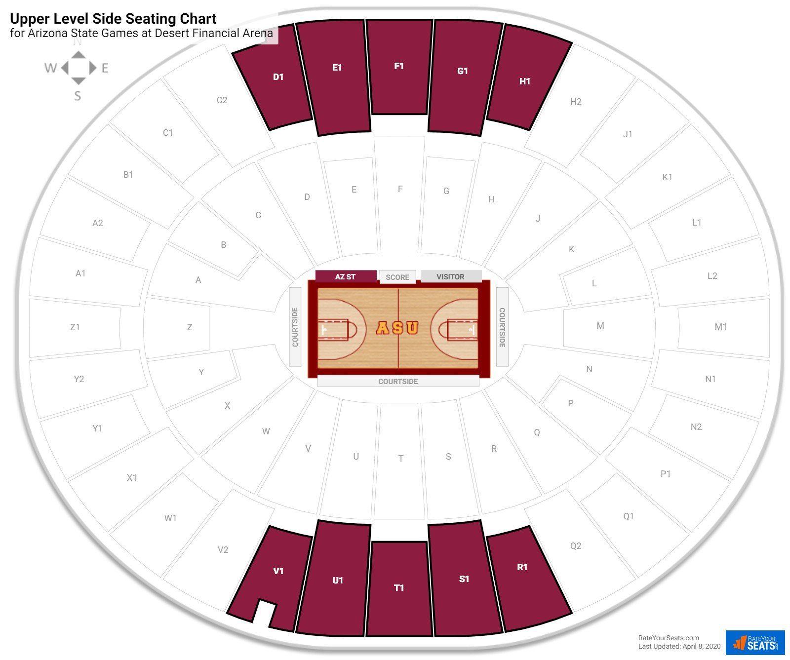 Wells Fargo Seating Chart Basketball