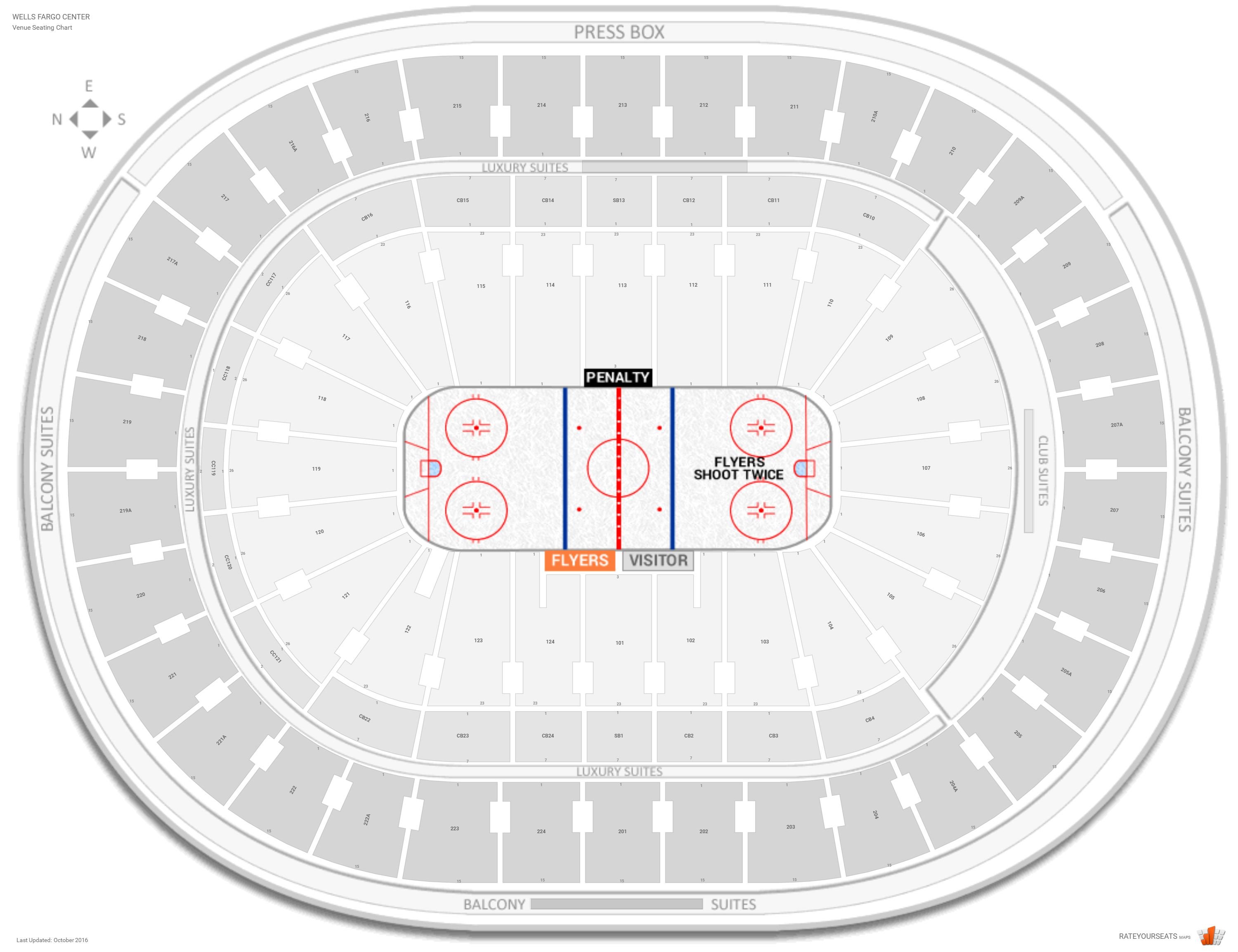 Interactive Wells Fargo Seating Chart