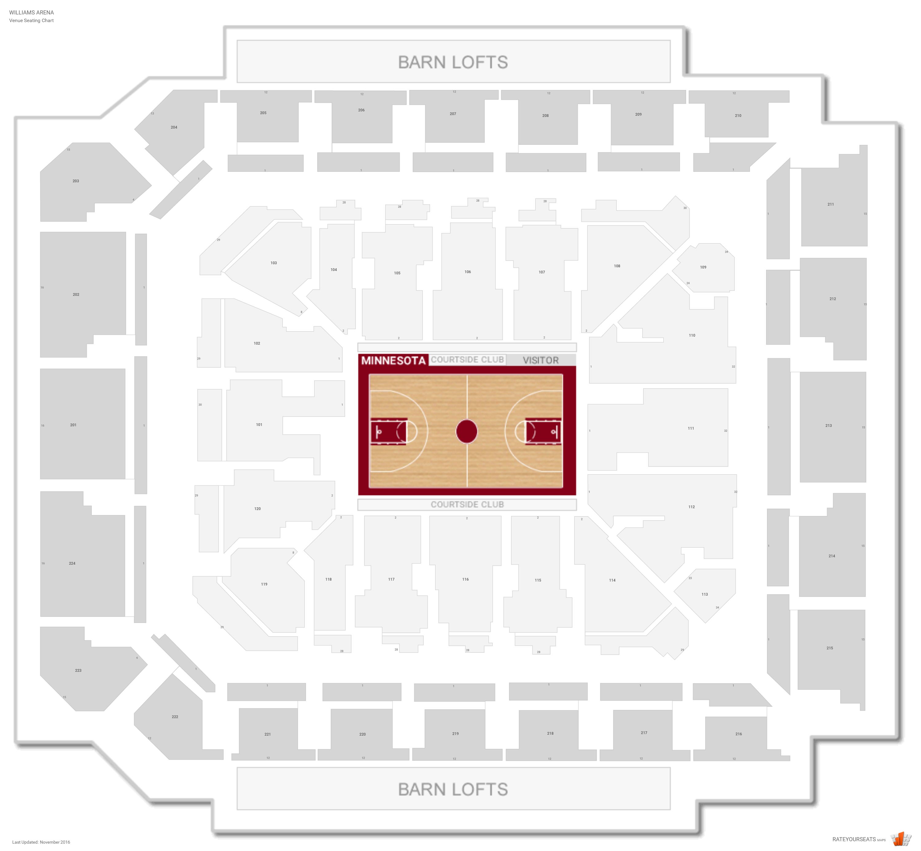 Gopher Hockey Seating Chart