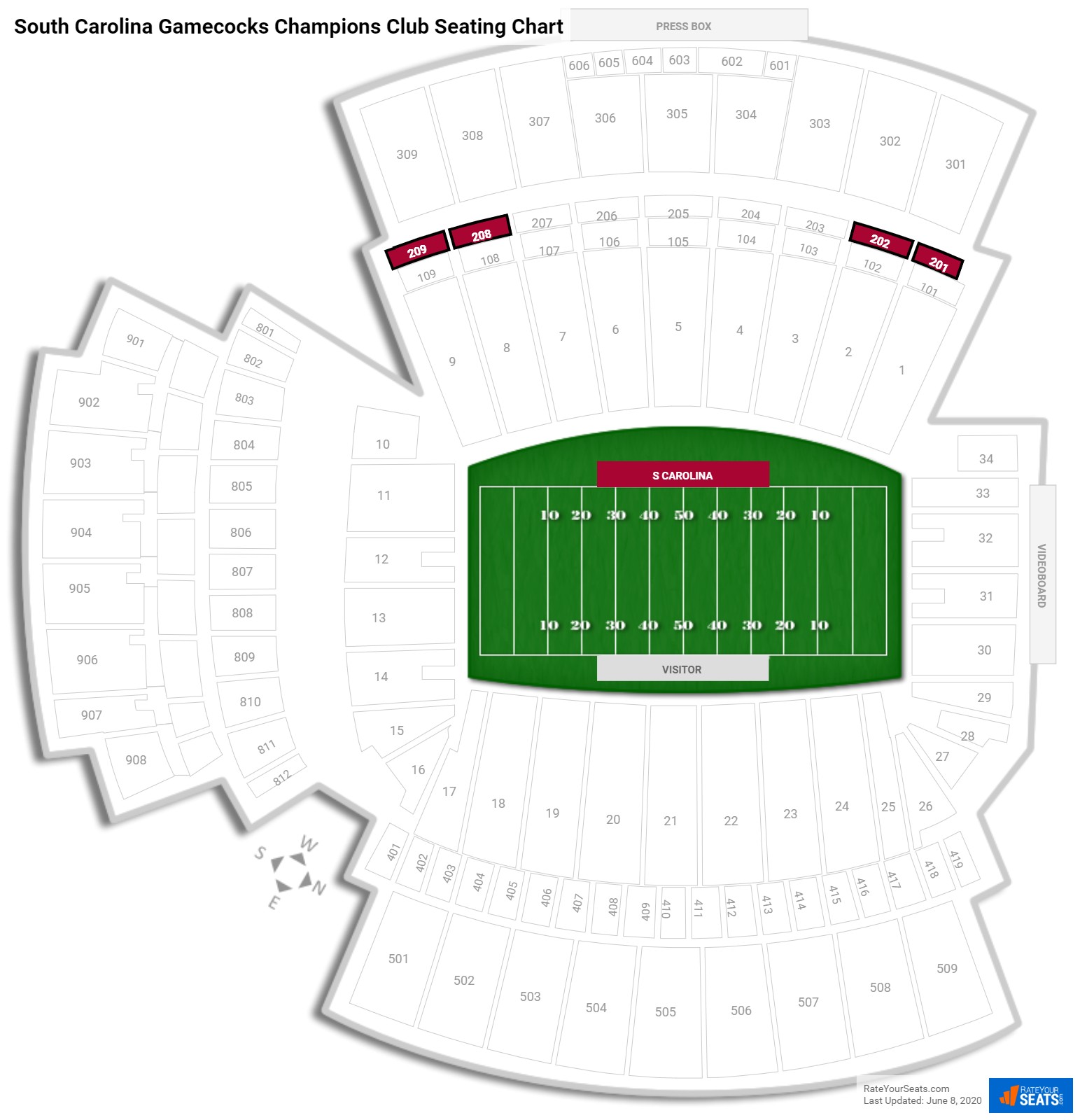 Brice Stadium Seating Chart