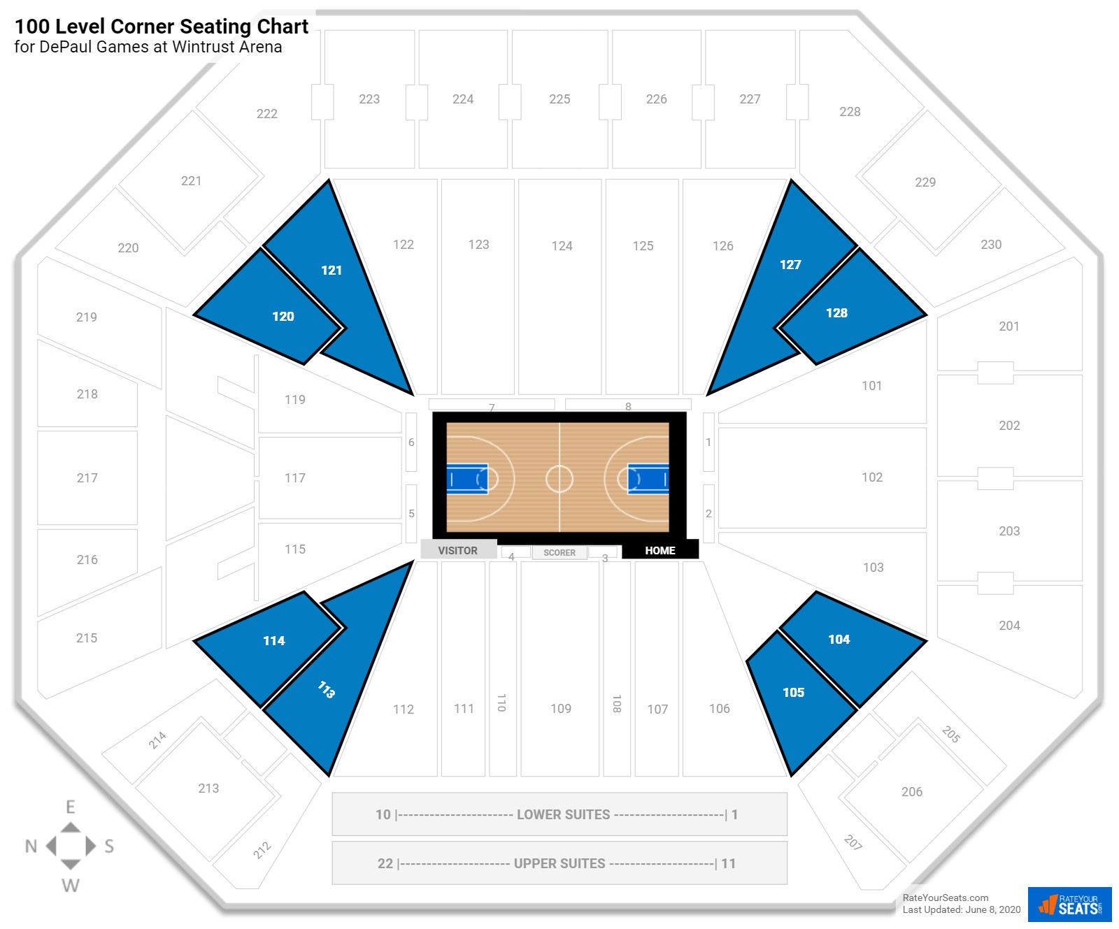 Wintrust Arena Seating Chart With Rows