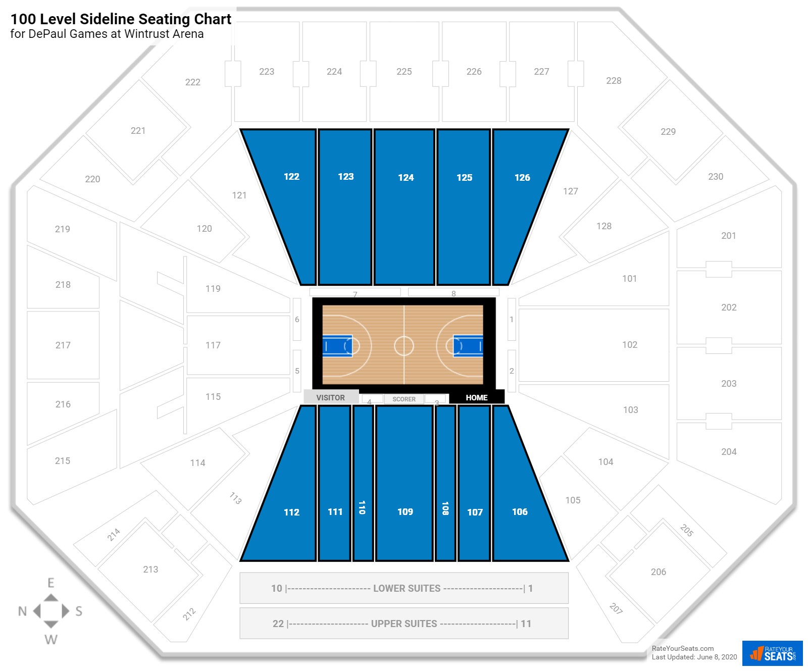 Depaul Wintrust Arena Seating Chart