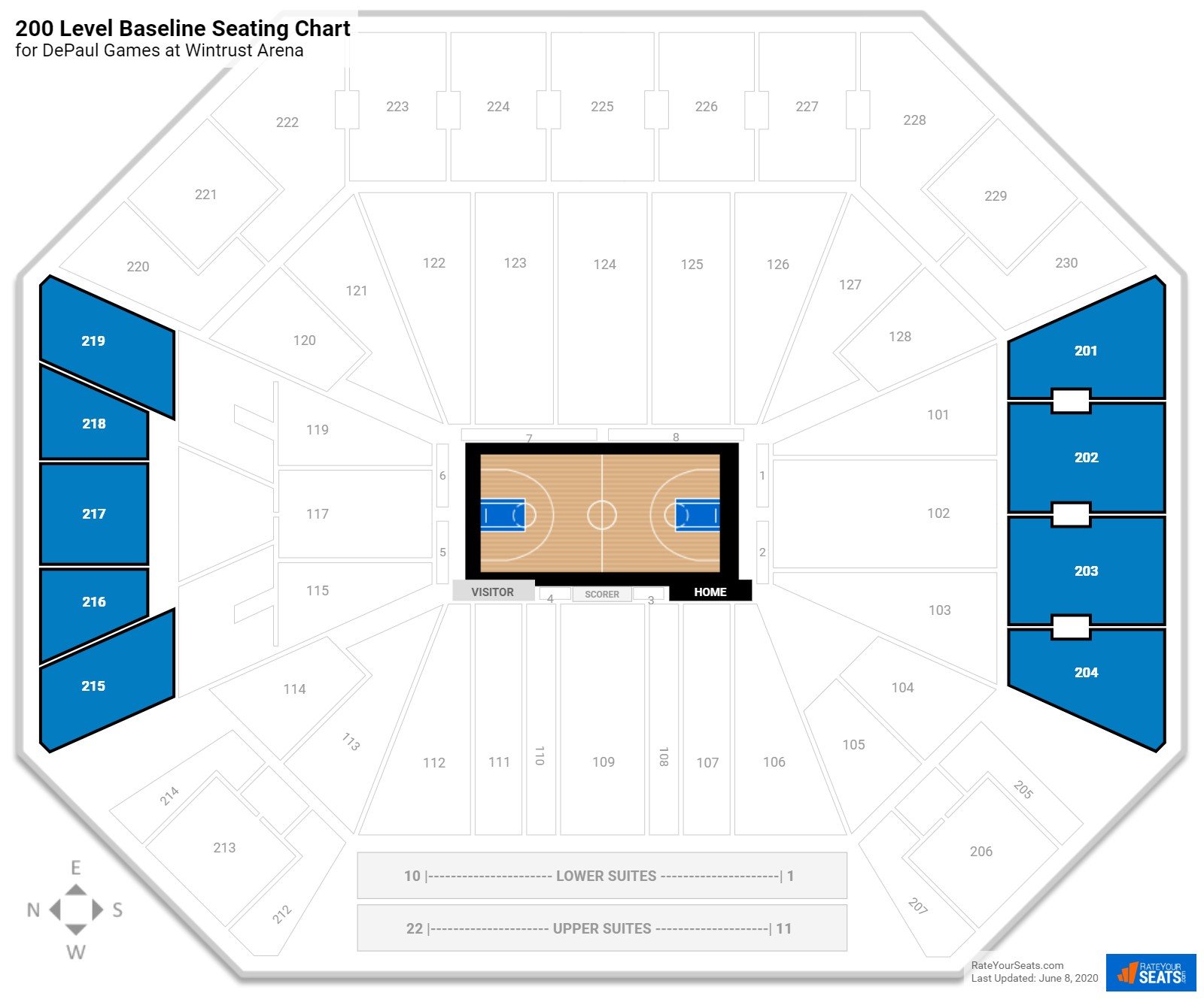 Wintrust Arena Seating Chart With Rows