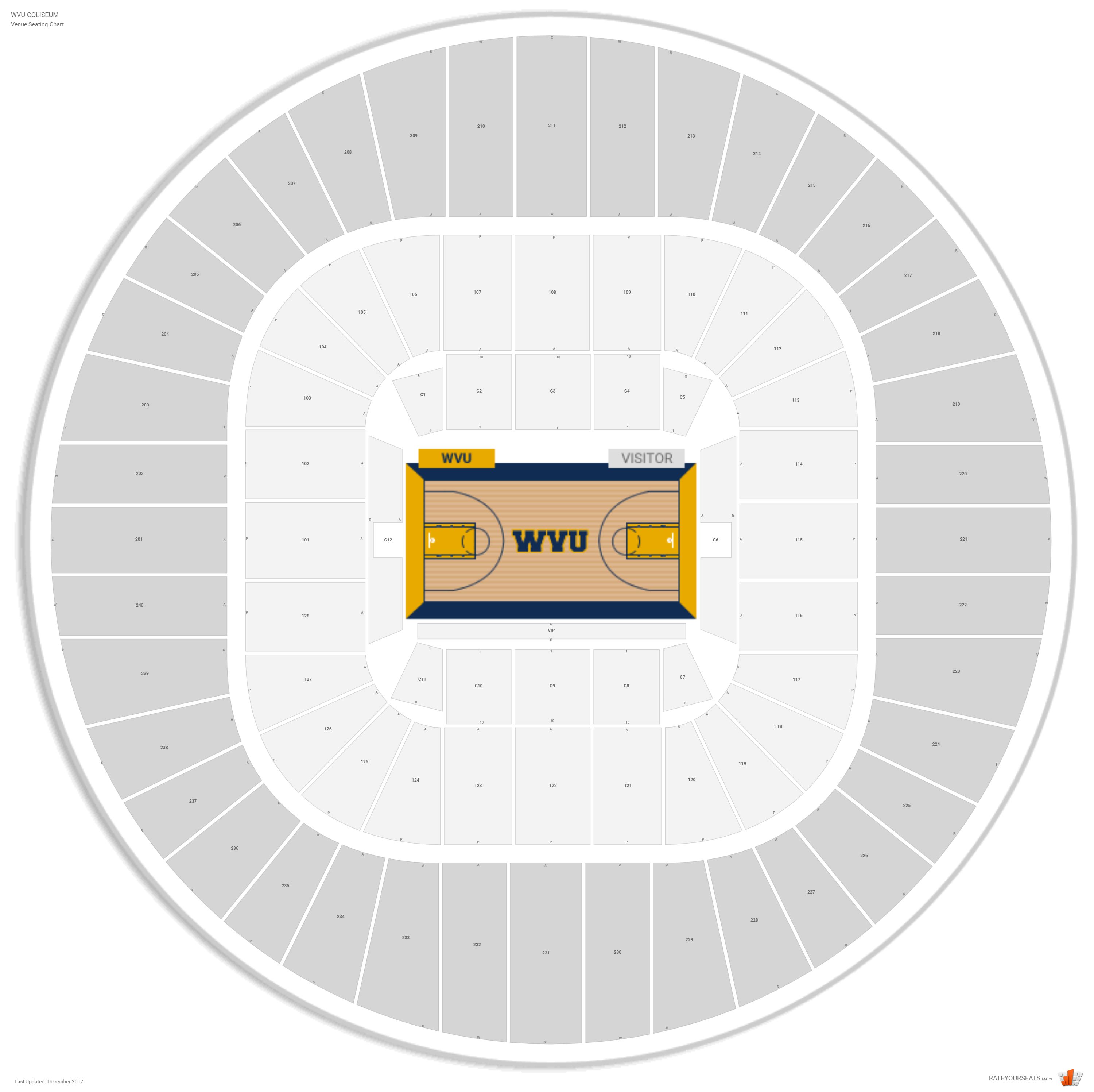 Wvu Coliseum Seating Chart