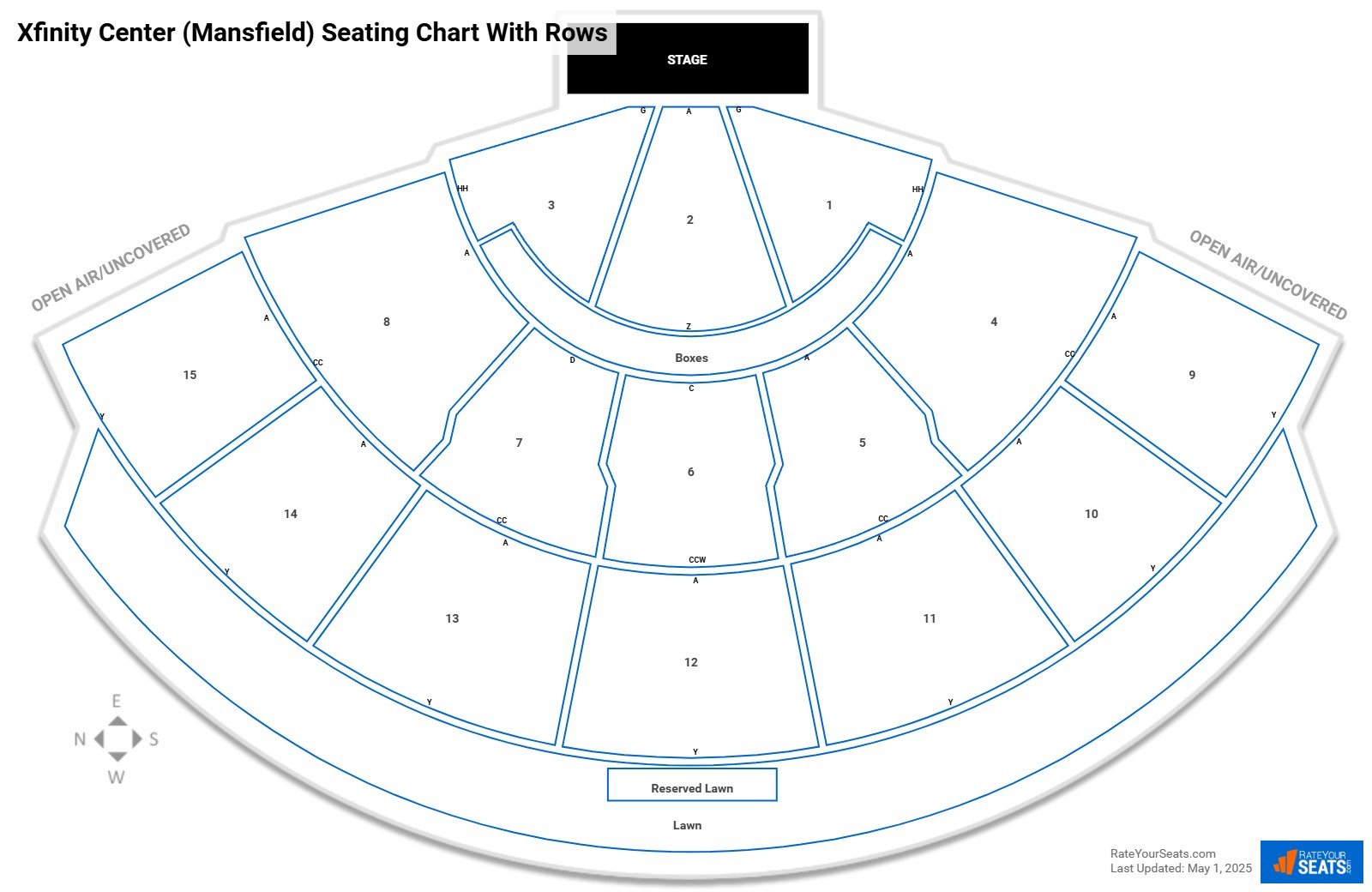 Xfinity Center Seating Chart