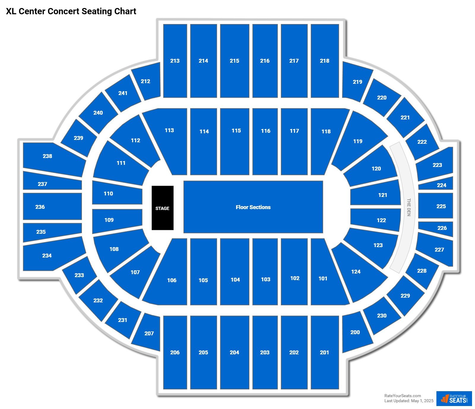 XL Center Concert Seating Chart