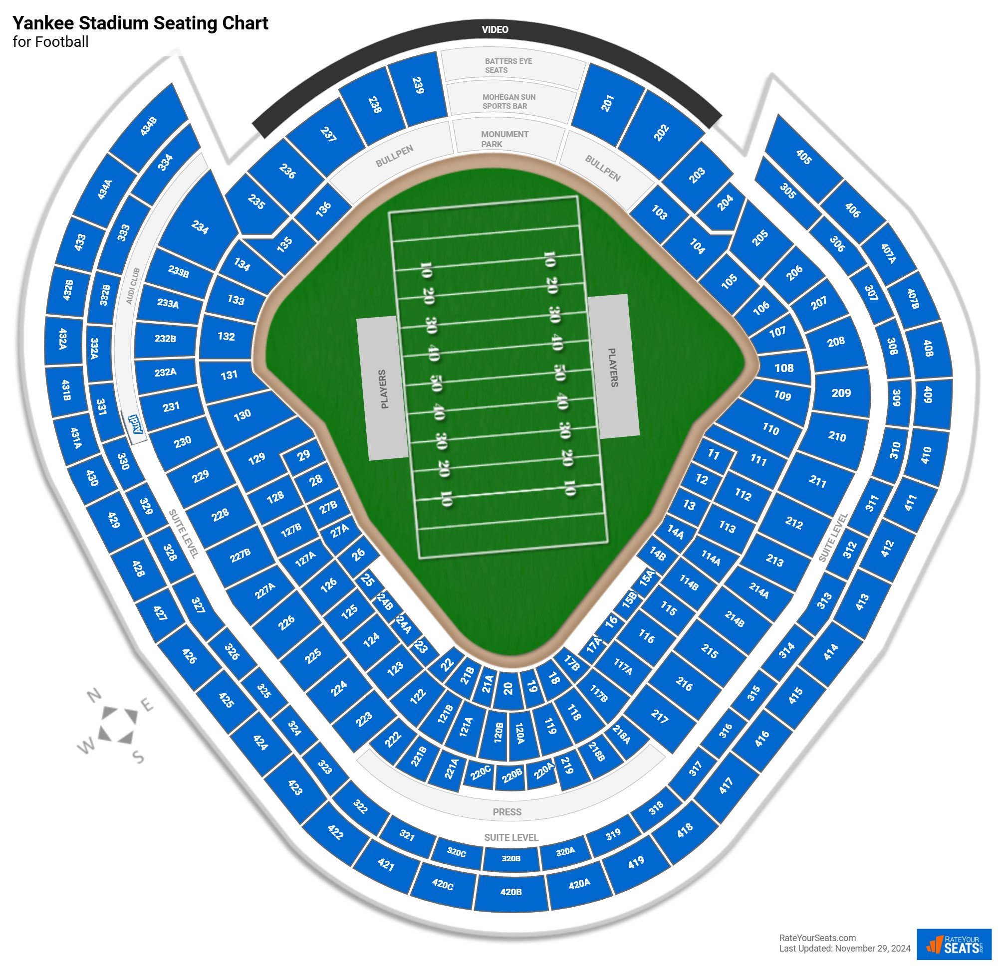 Arbor Stadium Seating Chart