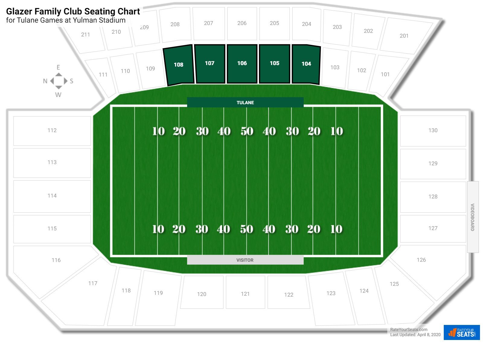 Yulman Stadium Seating Chart