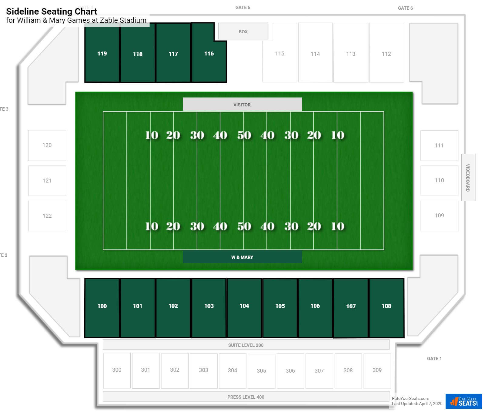 Foreman Field Seating Chart