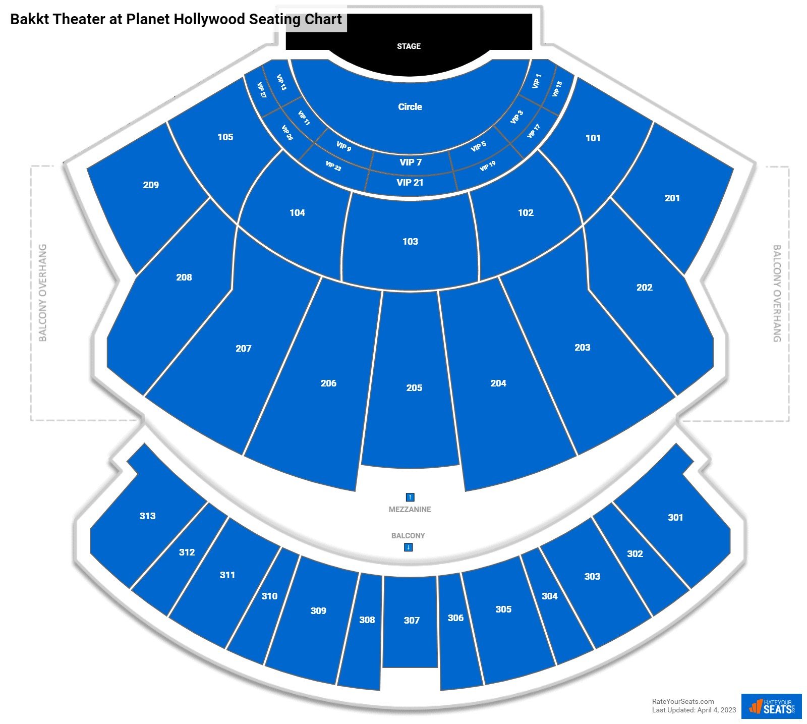 Planet Hollywood Seating Chart