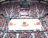 KFC Yum! Center with Irwin Seating Millennium and Marquee chairs and  telescopic platforms with nose mount seating