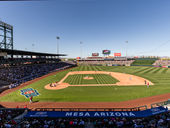 Sloan Park, section 108, home of Chicago Cubs, Mesa Solar Sox, page 1