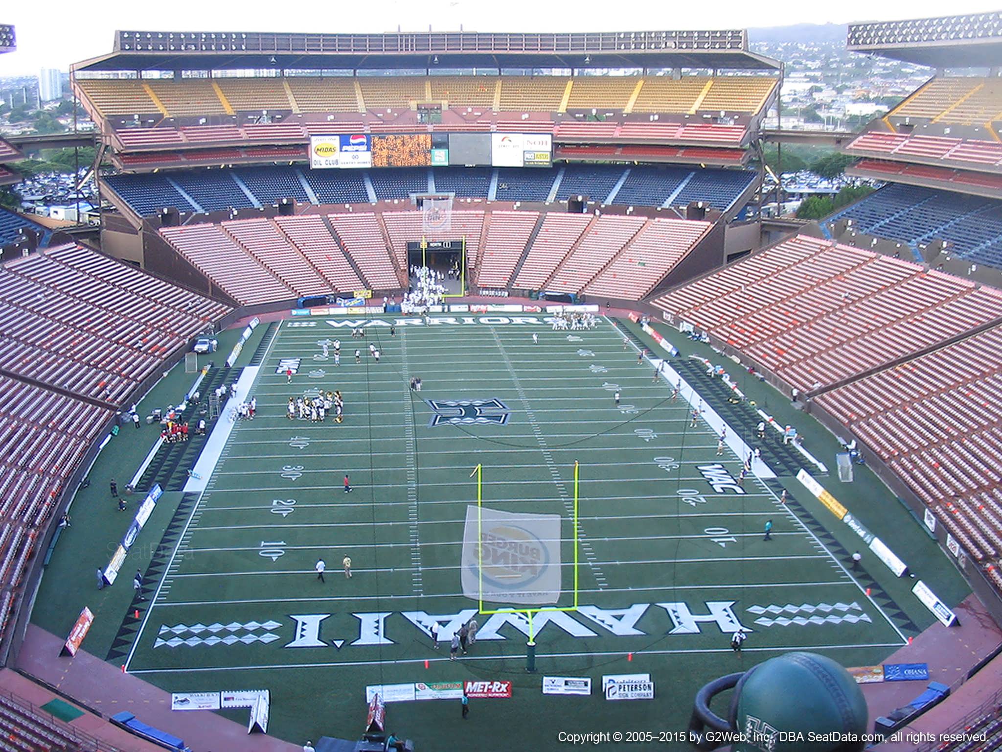 Yellow A At Aloha Stadium Rateyourseats Com