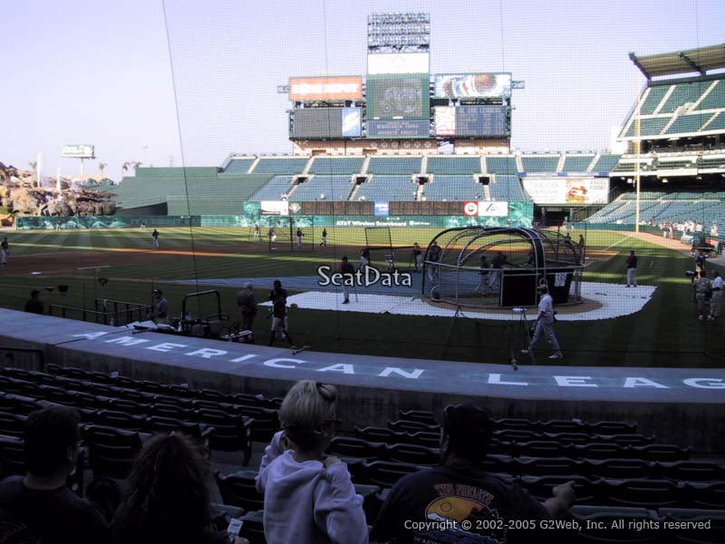 Seat View for Angel Stadium Section 115