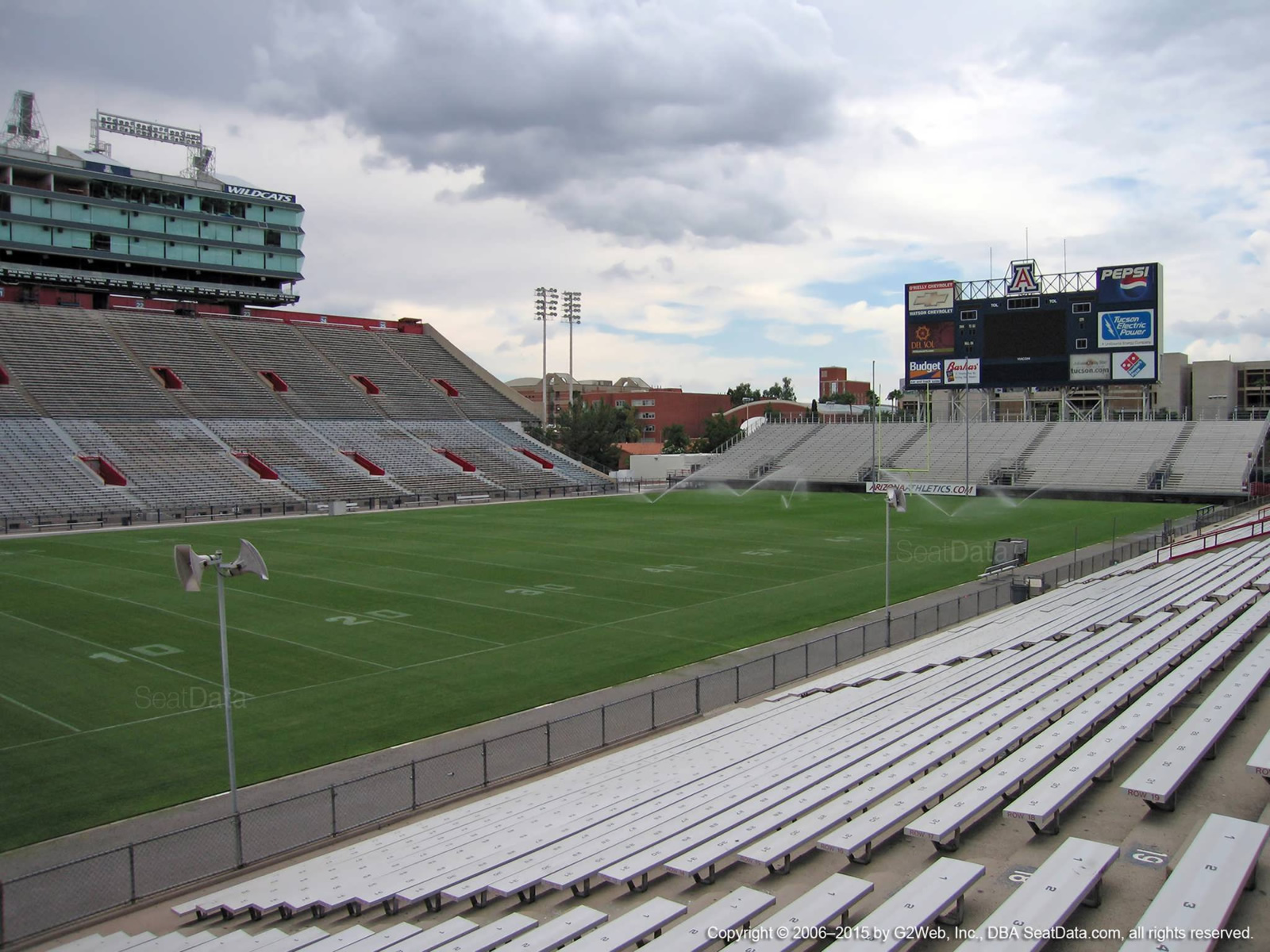Seat View for Arizona Stadium Section 7