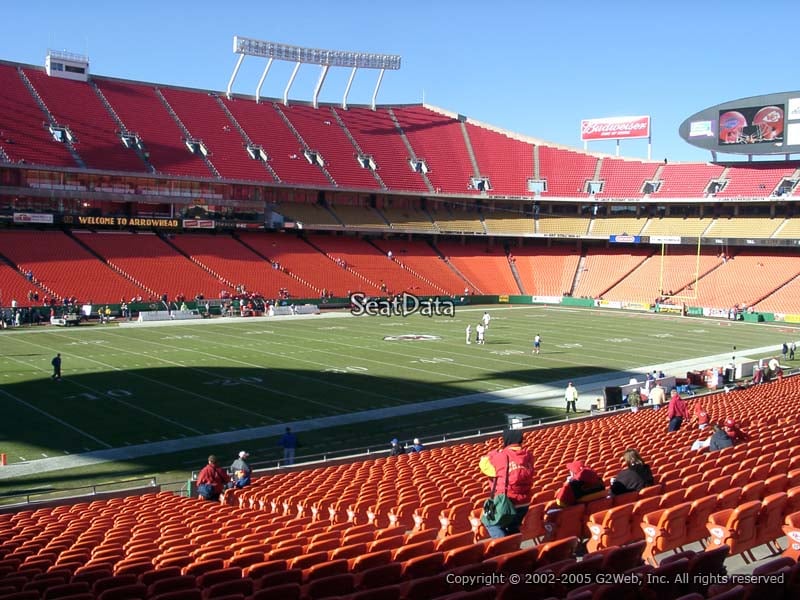 Arrowhead Stadium Section 206 - RateYourSeats.com