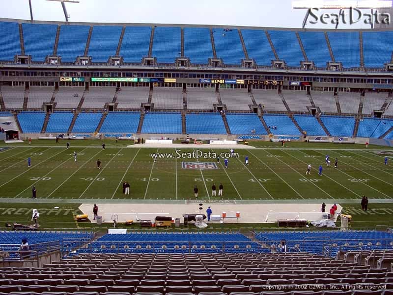 Seat view from Section 344 at Bank of America Stadium