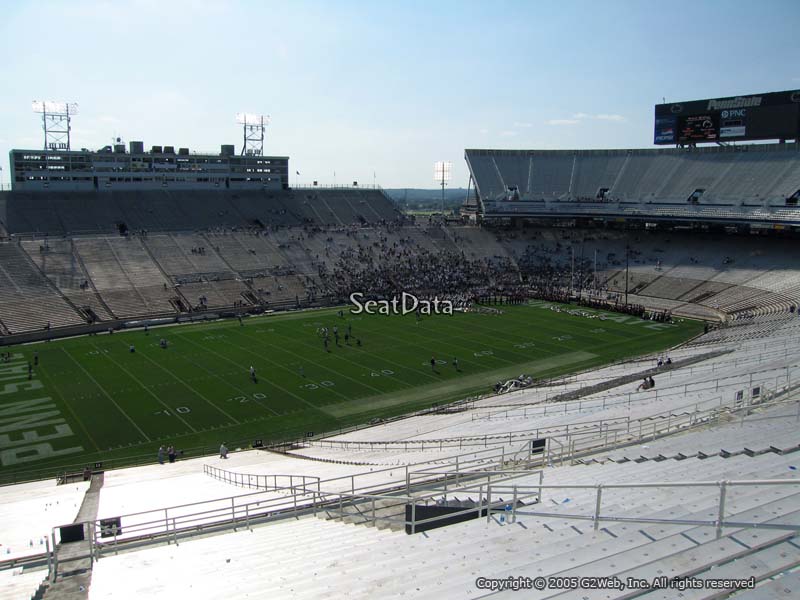 beaver stadium section eau rateyourseats com penn state student section seating chart