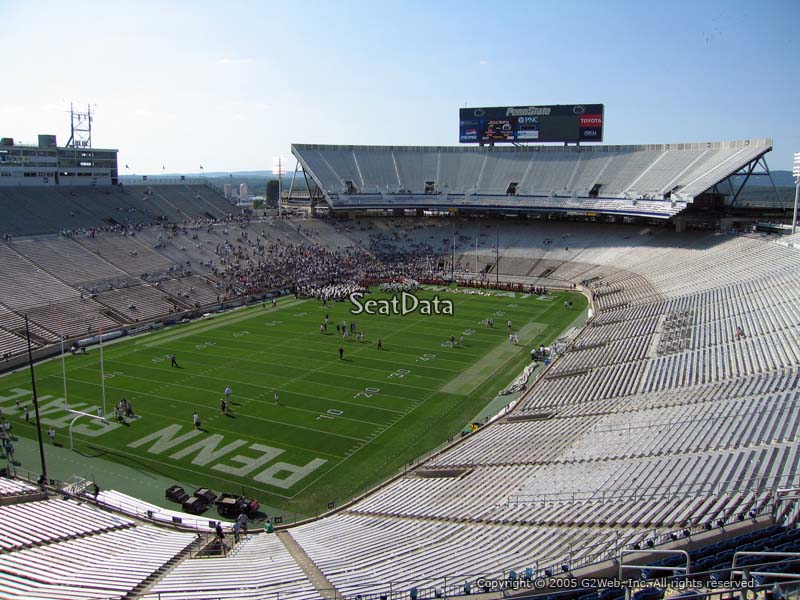 Seat View for Beaver Stadium Section SBC