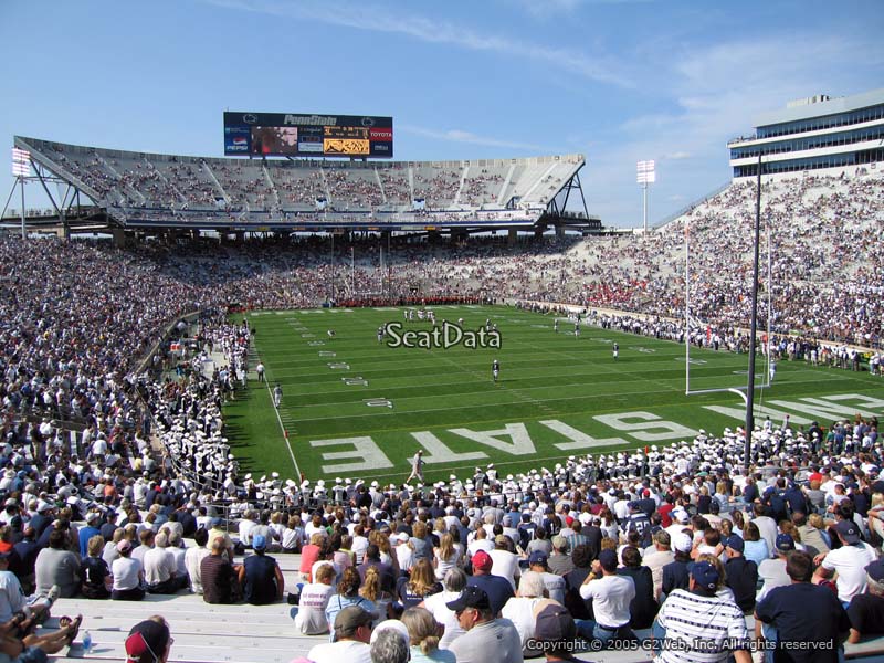 Seat View for Beaver Stadium Section SG