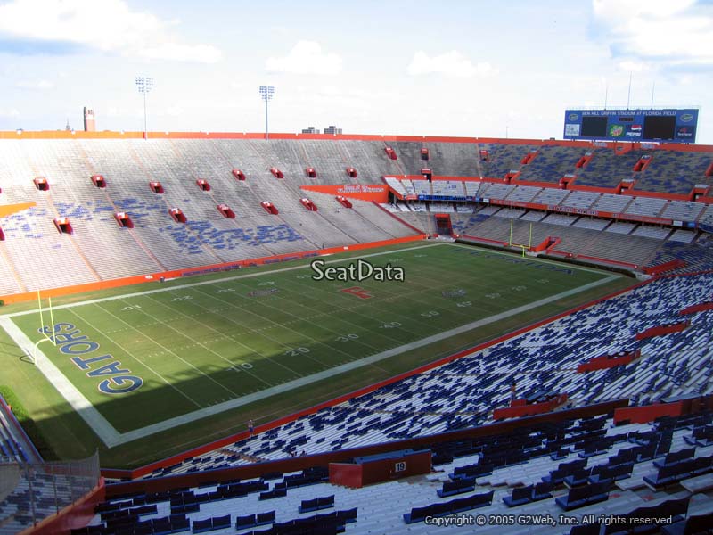 Seat View for Ben Hill Griffin Stadium Section 512