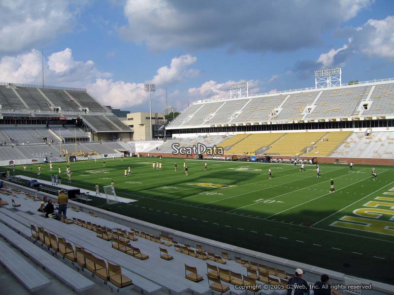 bobby dodd stadium section 101 rateyourseats com bobby dodd seating chart rows