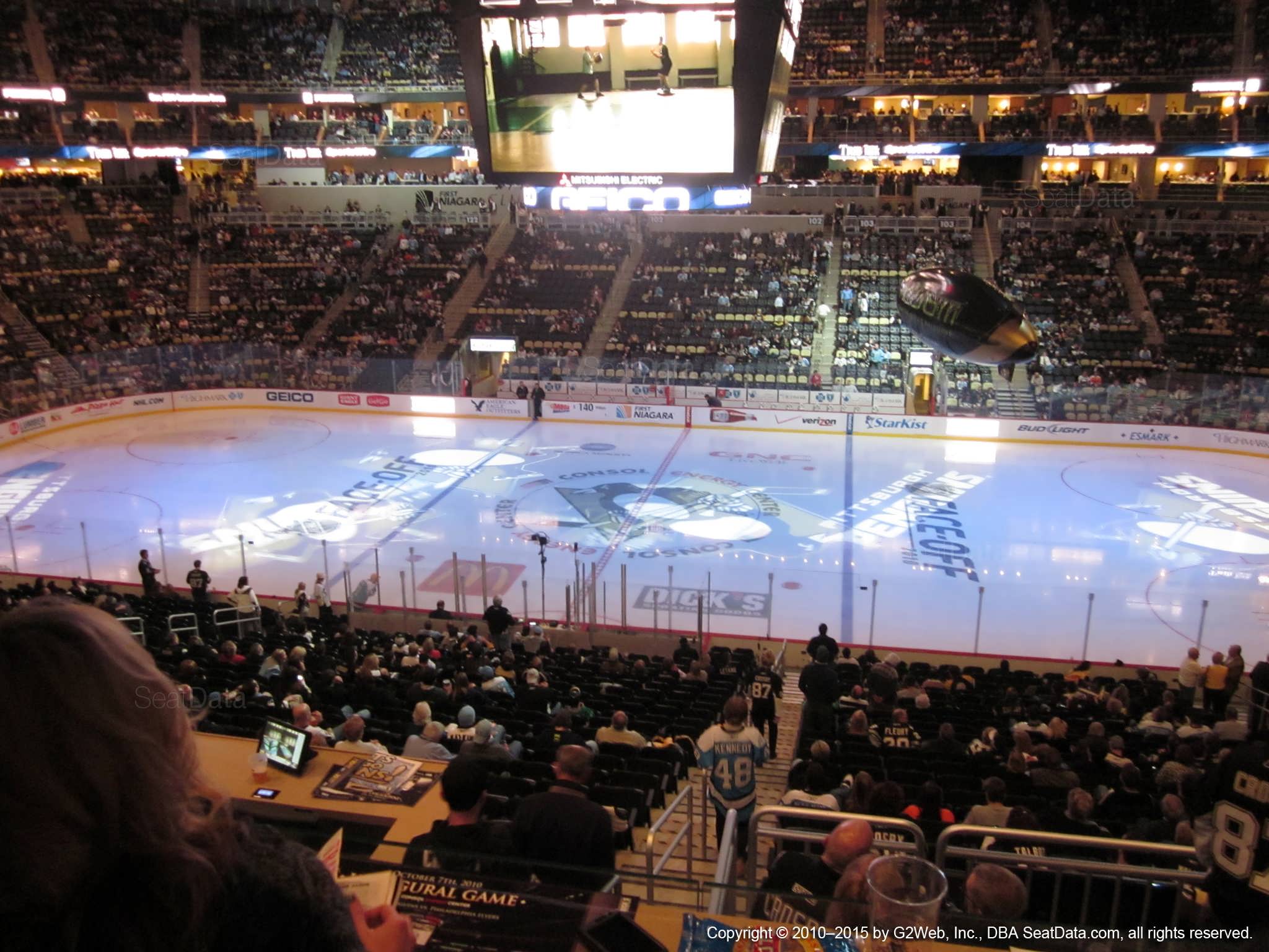 Club Loge 19 at PPG Paints Arena Pittsburgh Penguins