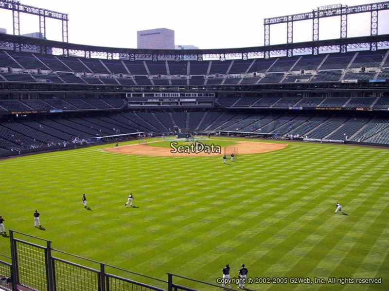 The Right Field Bullpen at Coors Field -- Denver, CO, July…