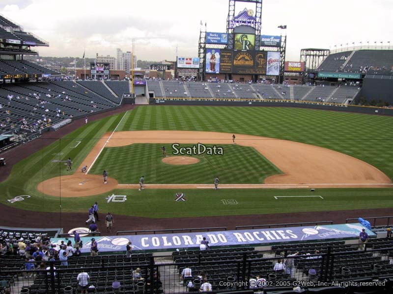View from Section 225 at Coors Field