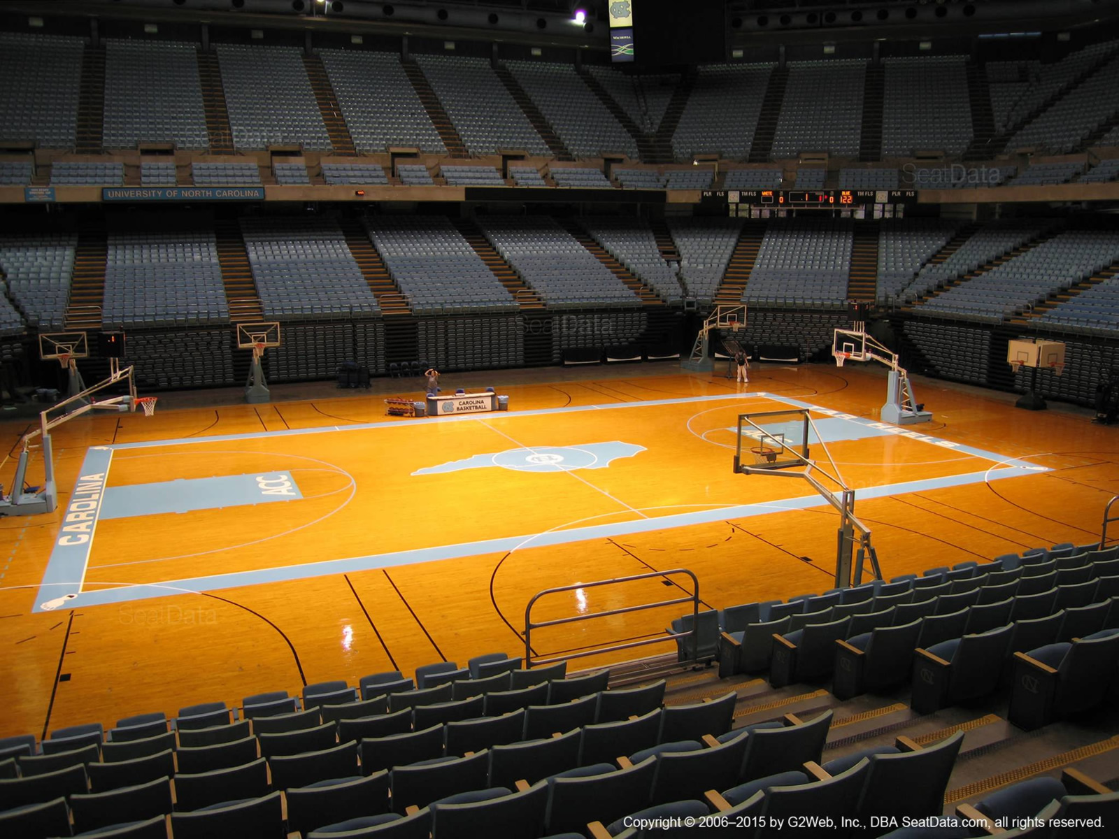 dean smith center section 124 rateyourseats com smith center seating chart unc