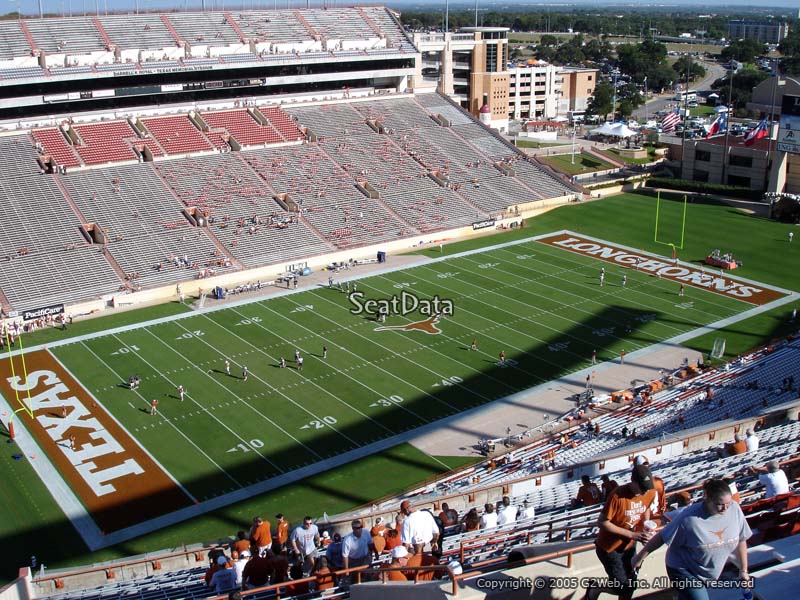 Texas Longhorn Stadium Seating Chart