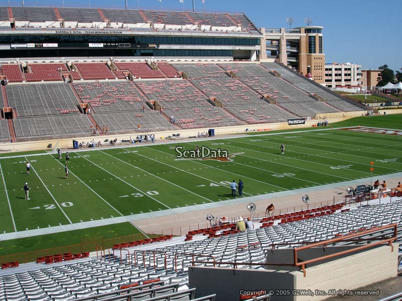 Texas Dkr Memorial Stadium Seating Chart