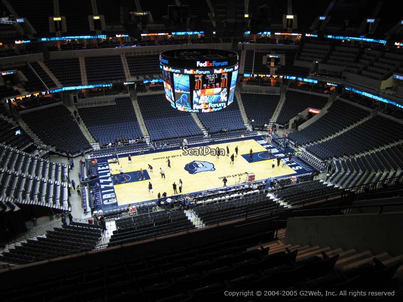 fedex forum section 207 memphis grizzlies fedex forum seating chart for grizzlies