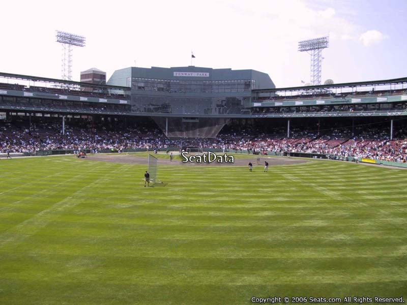 Seat View for Fenway Park Bleachers 34