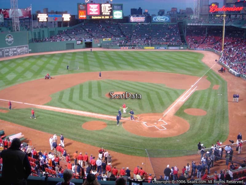 Seat View for Fenway Park EMC Club 6