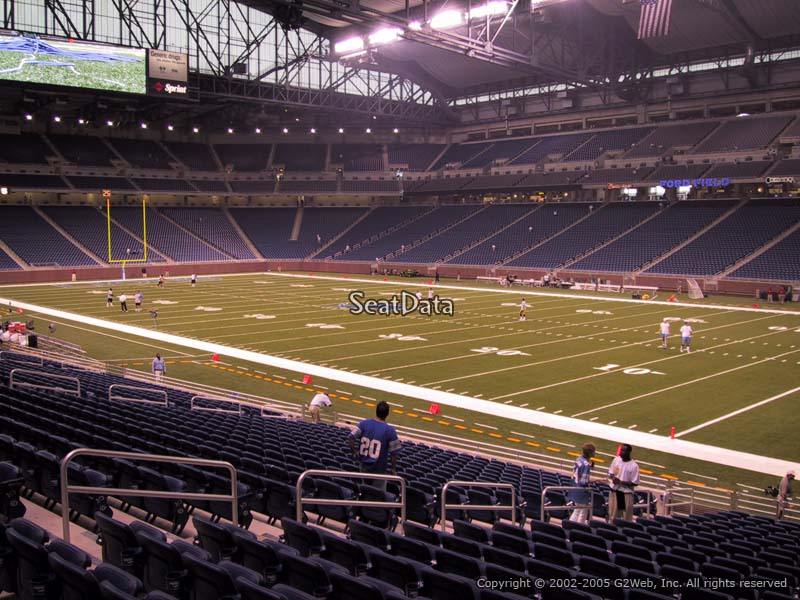 Section 132 row 5 seat 1, 2 ford field #3