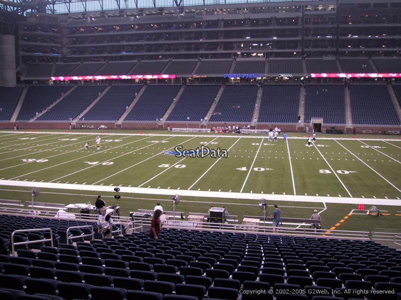 Many rows section 128 ford field #10