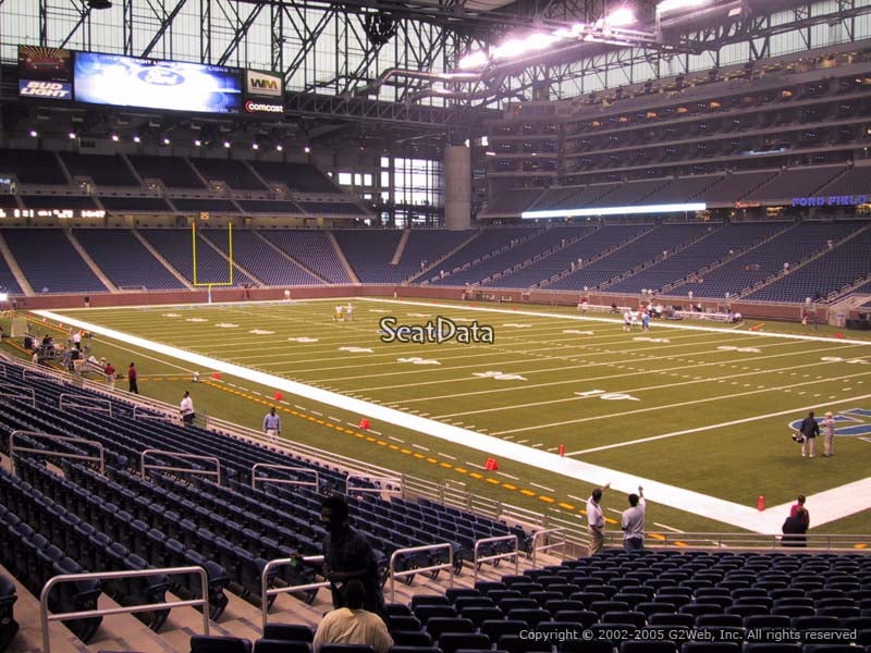 View from Section 133 at Ford Field