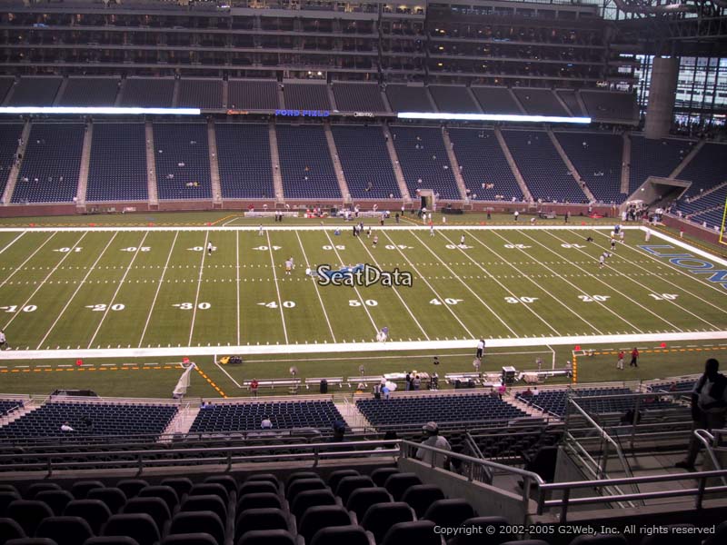 Ford field view from club seats