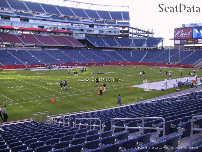 gillette stadium section 114 new england patriots gillette stadium soccer seating chart