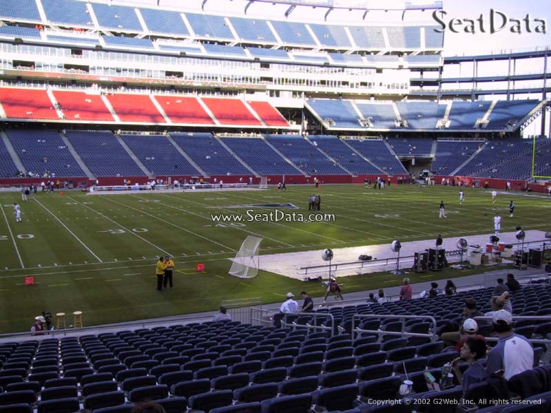 Section 134 at Gillette Stadium
