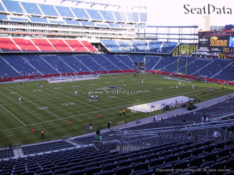 Section 236 at Gillette Stadium