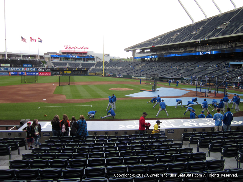 View from Section 120 at Kauffmann Stadium